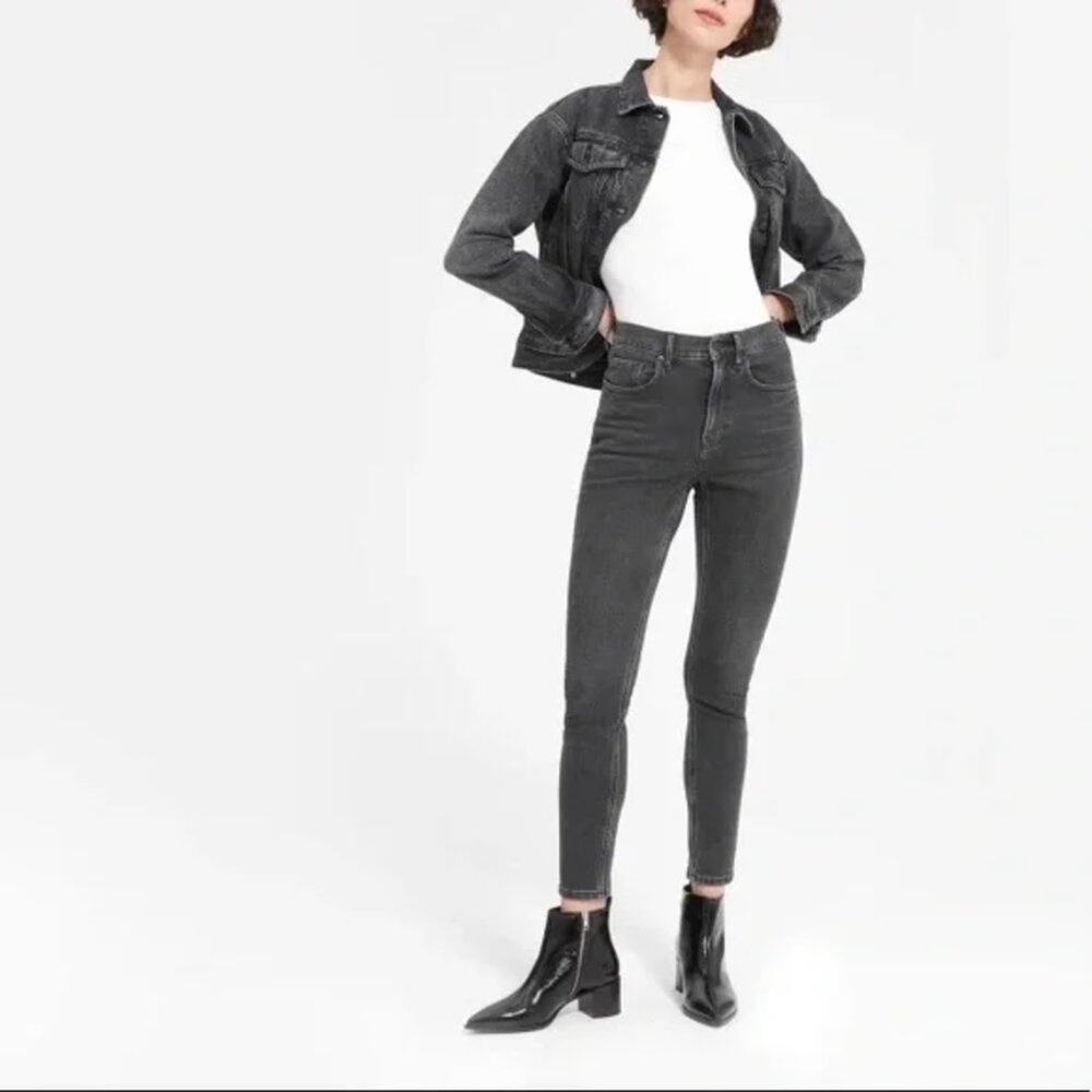 EVERLANE High-Rise Skinny Jeans *Washed Black*